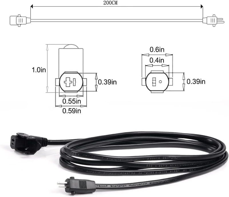 Ousaly Universal Power Cord for Recliner Chair - 2-Pin Power Adapter with Extension Cord for Lift Chair, Recliner Sofa, Recliner Couch, 29V2A Power Supply Compatible with Power Recliner Most Makes & Models - Image 2